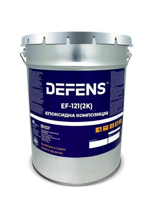 DEFENS EF-121 (2К) Базовий, наливний, паропроникний склад для підлог з інтенсивним навантаженням